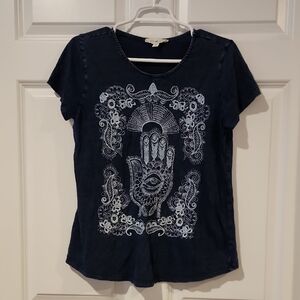 Lucky Brand Hamsa Tee Womens Sz M
